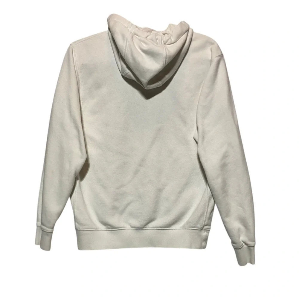 Nike Sportswear Club Pullover Hoodie Men's White Size Small Fleece Cotton Blend